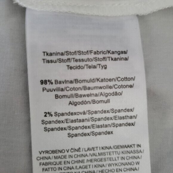 White Lace Cut Out Mandarin Collar Puff Sleeve Cotton Blouse Esqualo Sz 4 - Picture 12 of 15